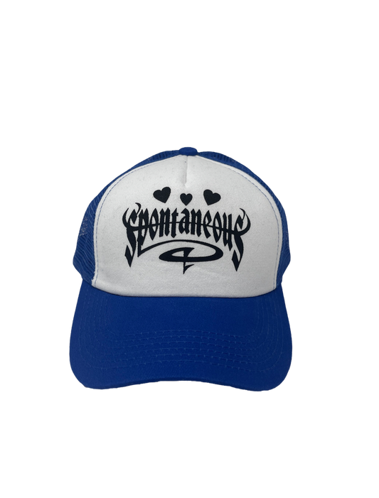 BLUE HEART LOGO TRUCKER HAT