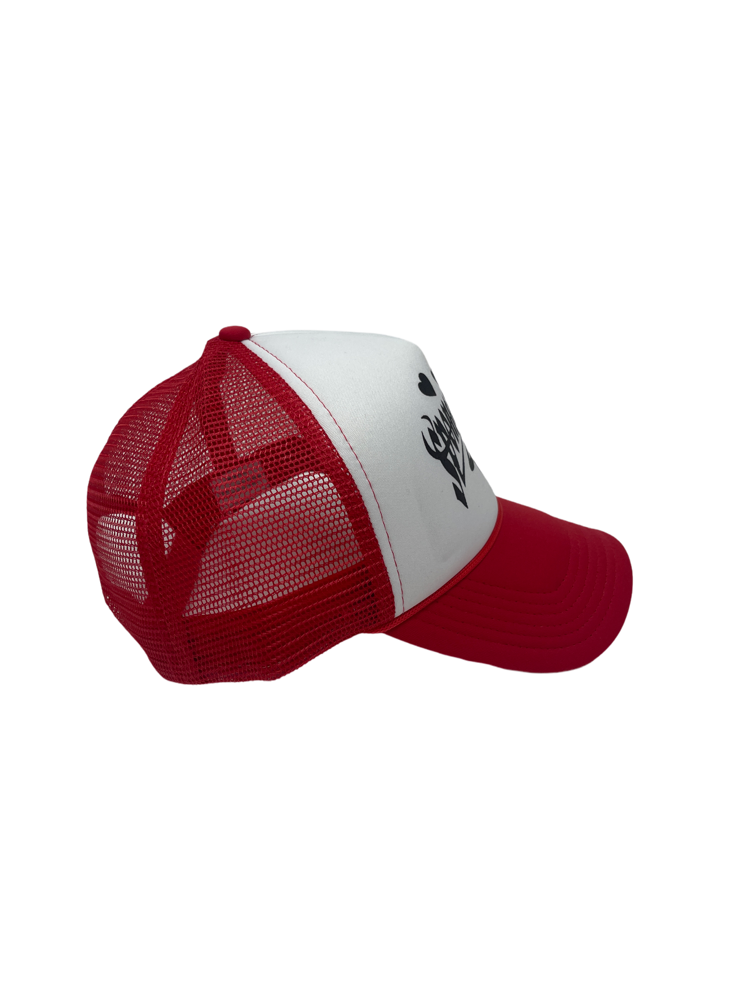 RED HEART LOGO TRUCKER HAT