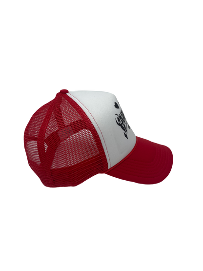 RED HEART LOGO TRUCKER HAT