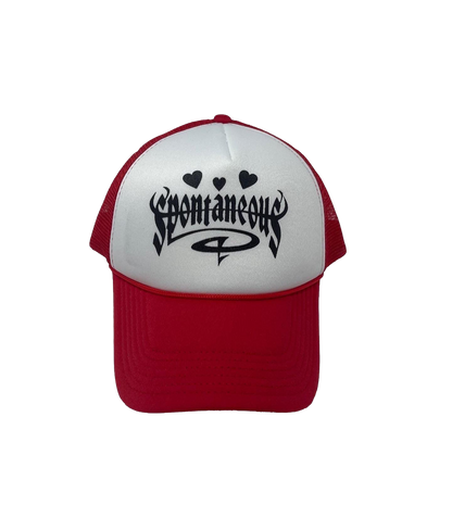 RED HEART LOGO TRUCKER HAT